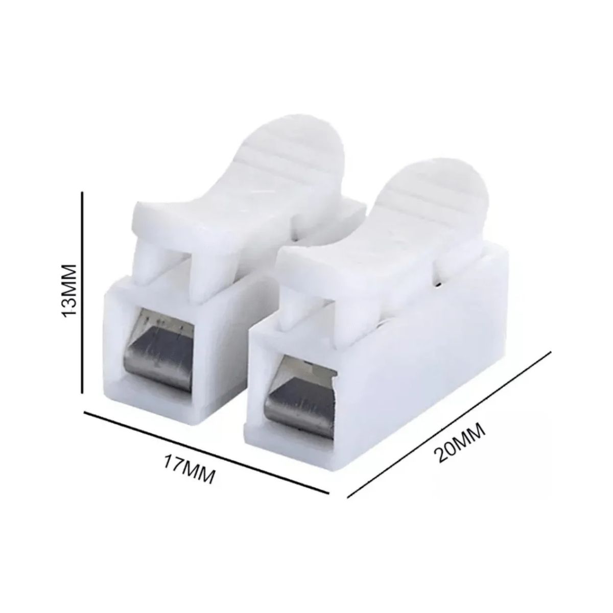 Regleta PVC Empalme Conexión Rápida Blanca 400unds, marca GENERICO - Foto 2