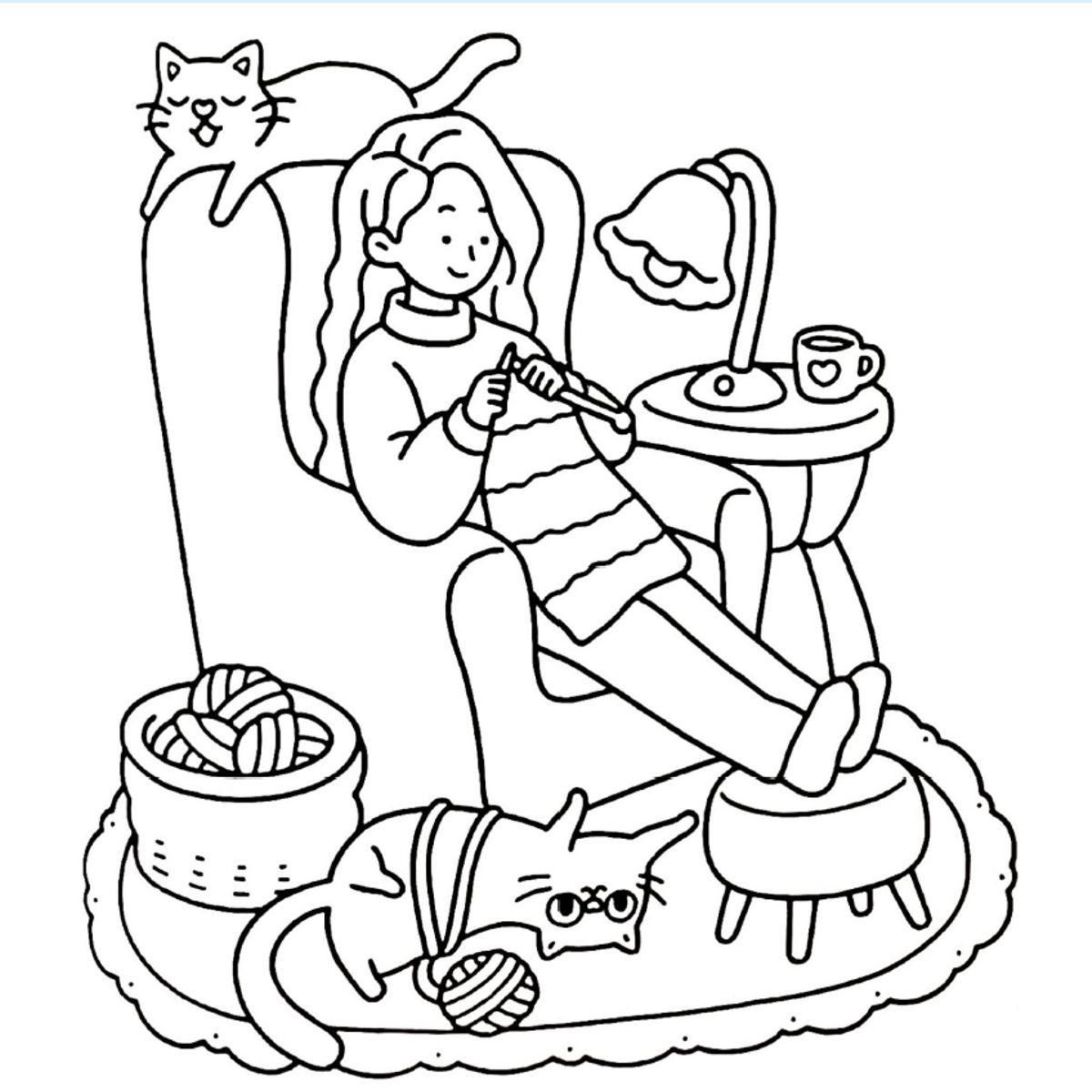 GENERICO - Libro colorear Cat Mom