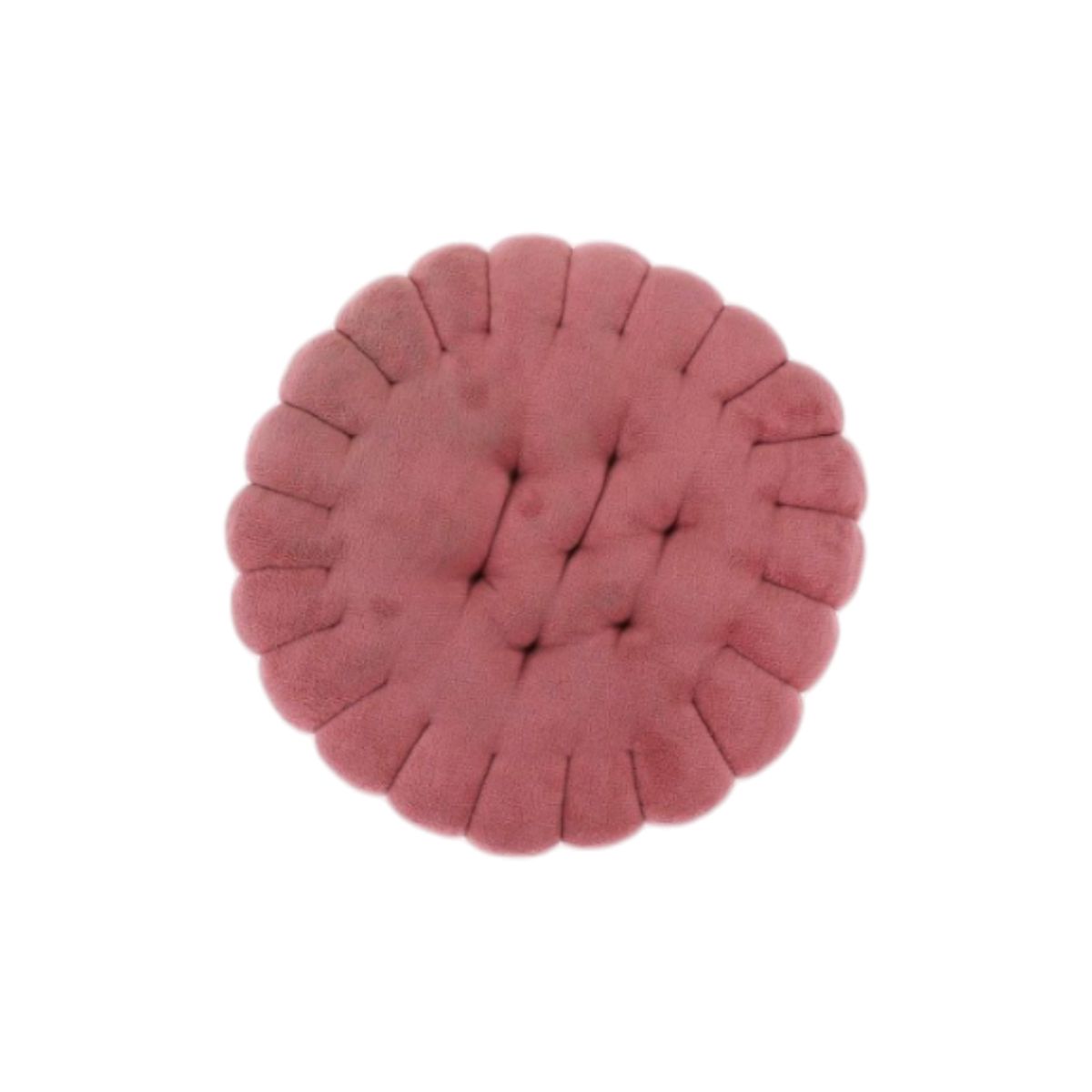 HOMEY - Pack de 2 Cojines Redondos, forma de Galleta.