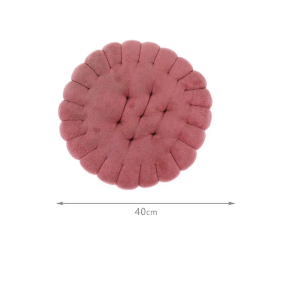 HOMEY - Pack de 2 Cojines Redondos, forma de Galleta.