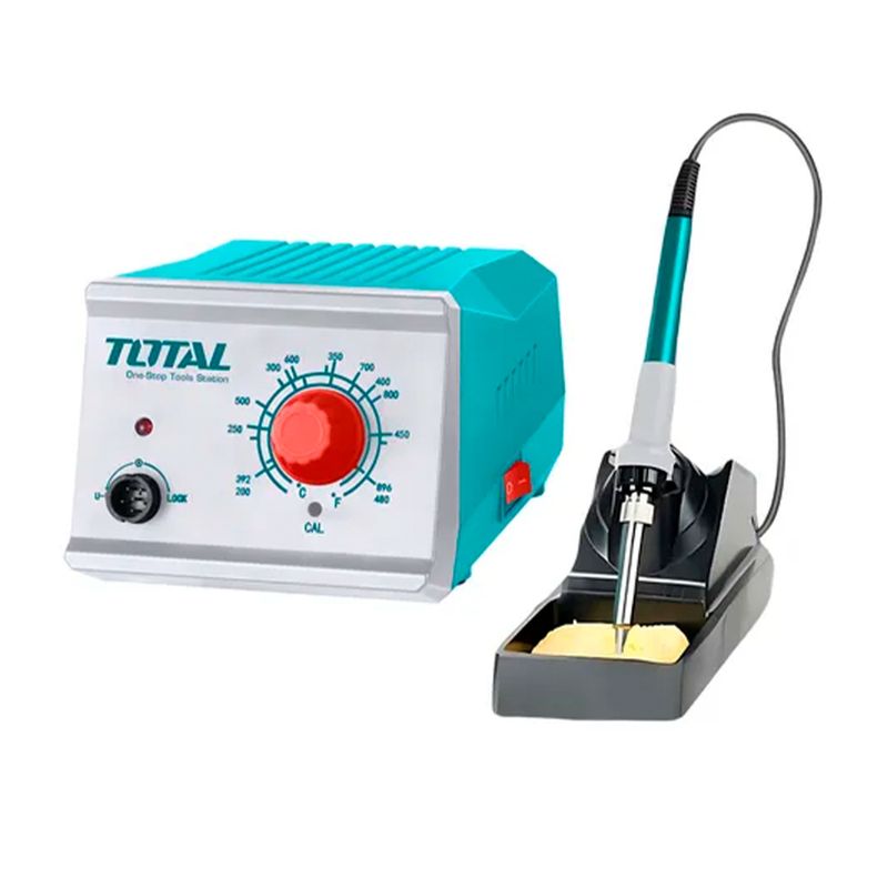 TOTAL TOOLS - Estación con Cautín para Soldadura 60w Total