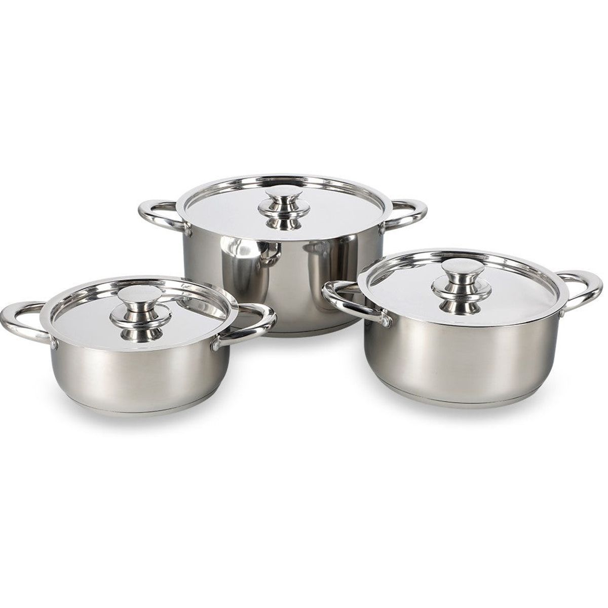 WENS - Batería De Cocina 6 Piezas Acero Inoxidable 420-6SS Wens