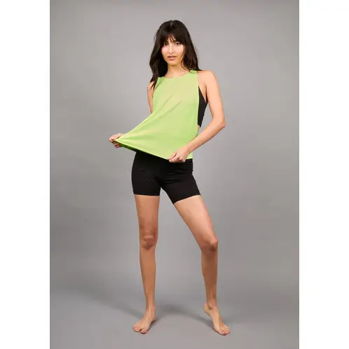 THEA - Polera Ligera Sin Mangas Apex Fluor Green