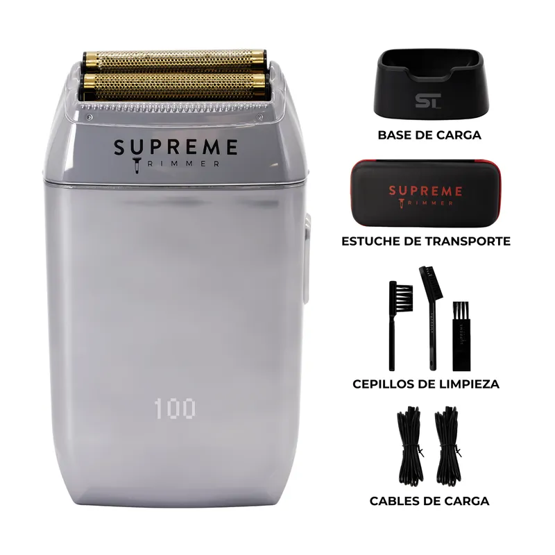 GENERICO - Afeitadora Profesional Shaver Supreme Trimmer Crunch Silver