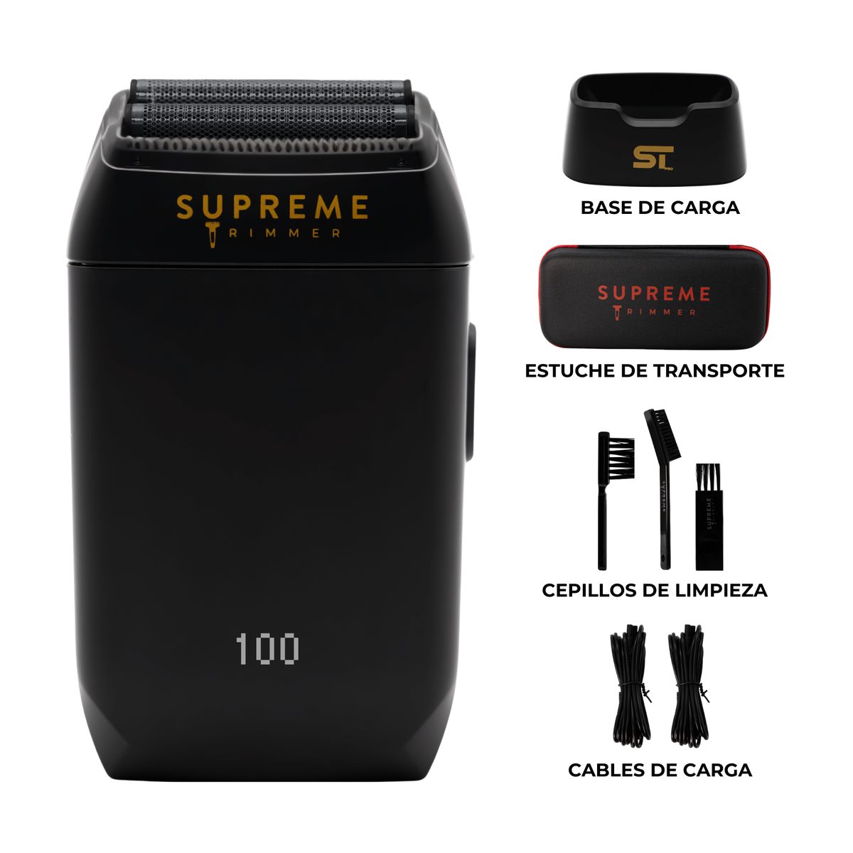 GENERICO - Afeitadora Profesional Shaver Supreme Trimmer Crunch Black