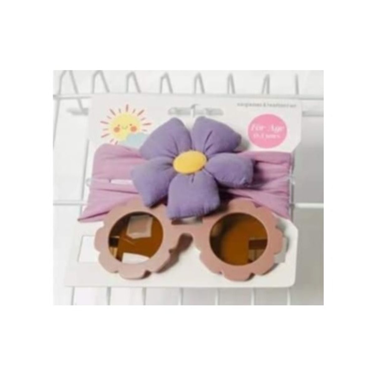 GENERICO - Set lentes de sol y bandas para bebé y niña 6 meses a 6 años