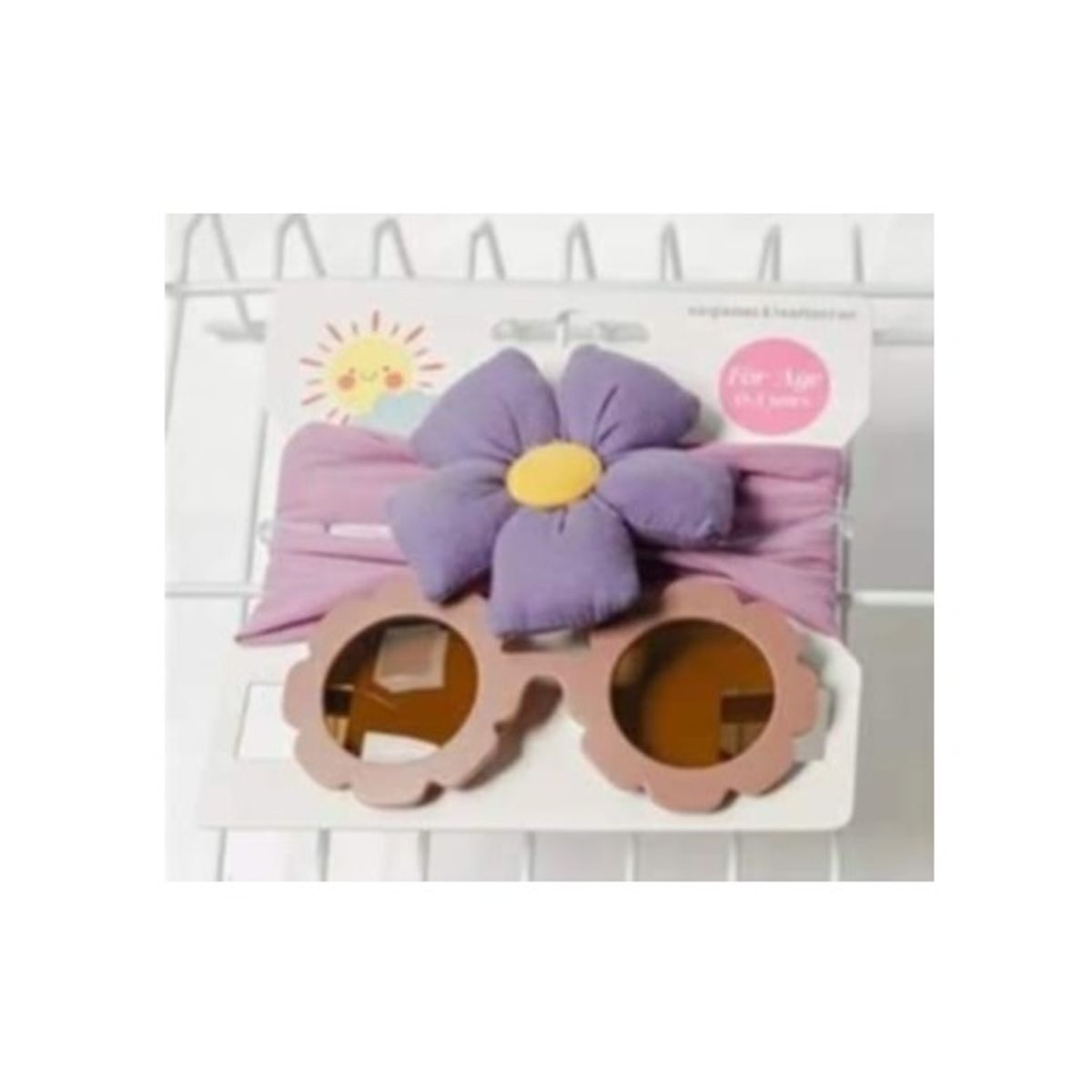 GENERICO - Set lentes de sol y bandas para bebé y niña 6 meses a 6 años