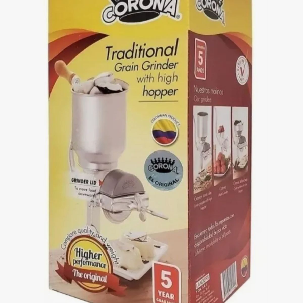 CORONA - Molino Molinillo De Grano Tolva Alta Corona Original
