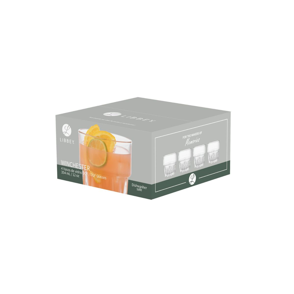 LIBBEY - SET 4 VASOS WINCHESTER 354 ML