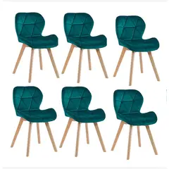 CORI CORI - Pack 6 Sillas Mariposa Velvet Verde