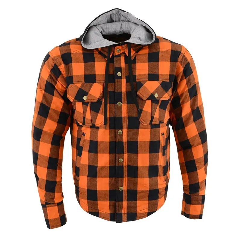 MILWAUKEE LEATHER - MILWAUKEE LEATHER - Chaqueta cProtecciones NaranjaNegro