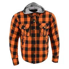 MILWAUKEE LEATHER - - Chaqueta c/Protecciones Naranja/Negro
