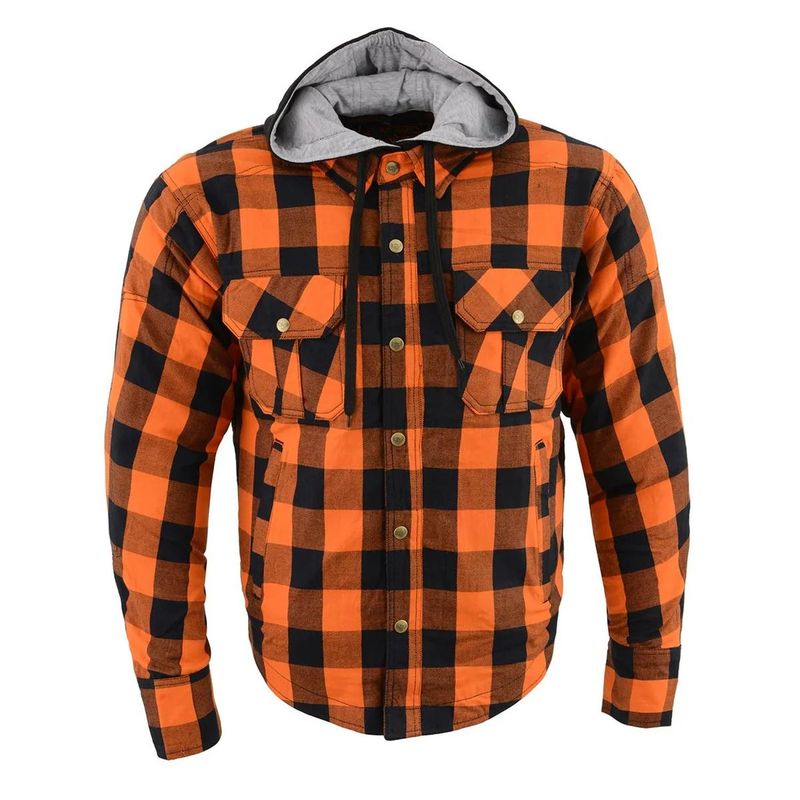 MILWAUKEE LEATHER - MILWAUKEE LEATHER - Chaqueta cProtecciones NaranjaNegro