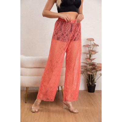 Imagen 2 del producto Pantalon Largo Encaje Salida de Baño Playa Piscina Verano 8345