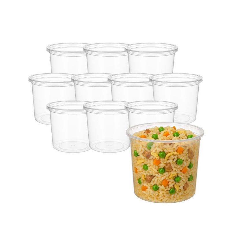 GENERICO - Set 60 Envase Sopa 24 oz 710mL Envase Desechable Alimento