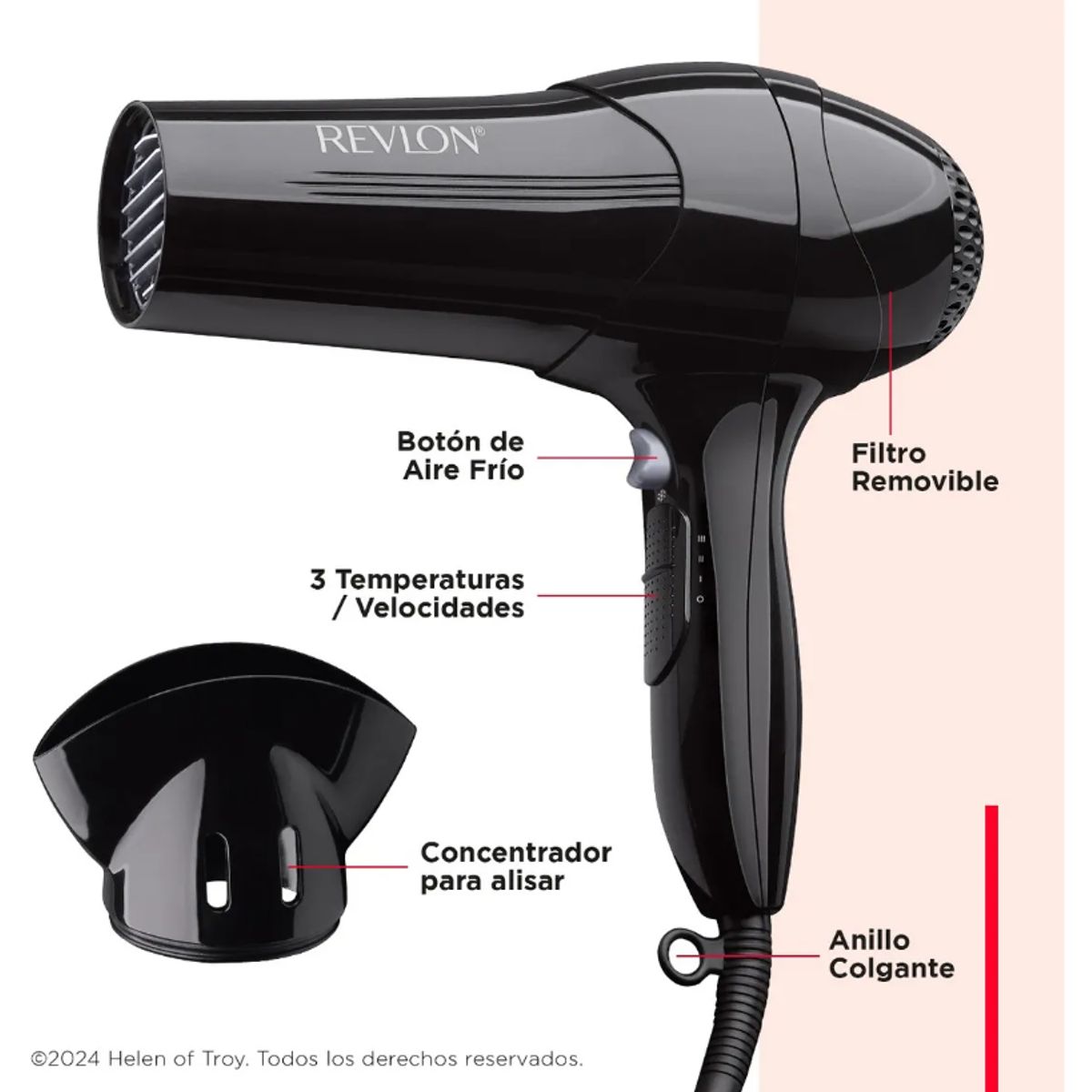 REVLON - Secador Pelo Cabello Control Frizz Revlon