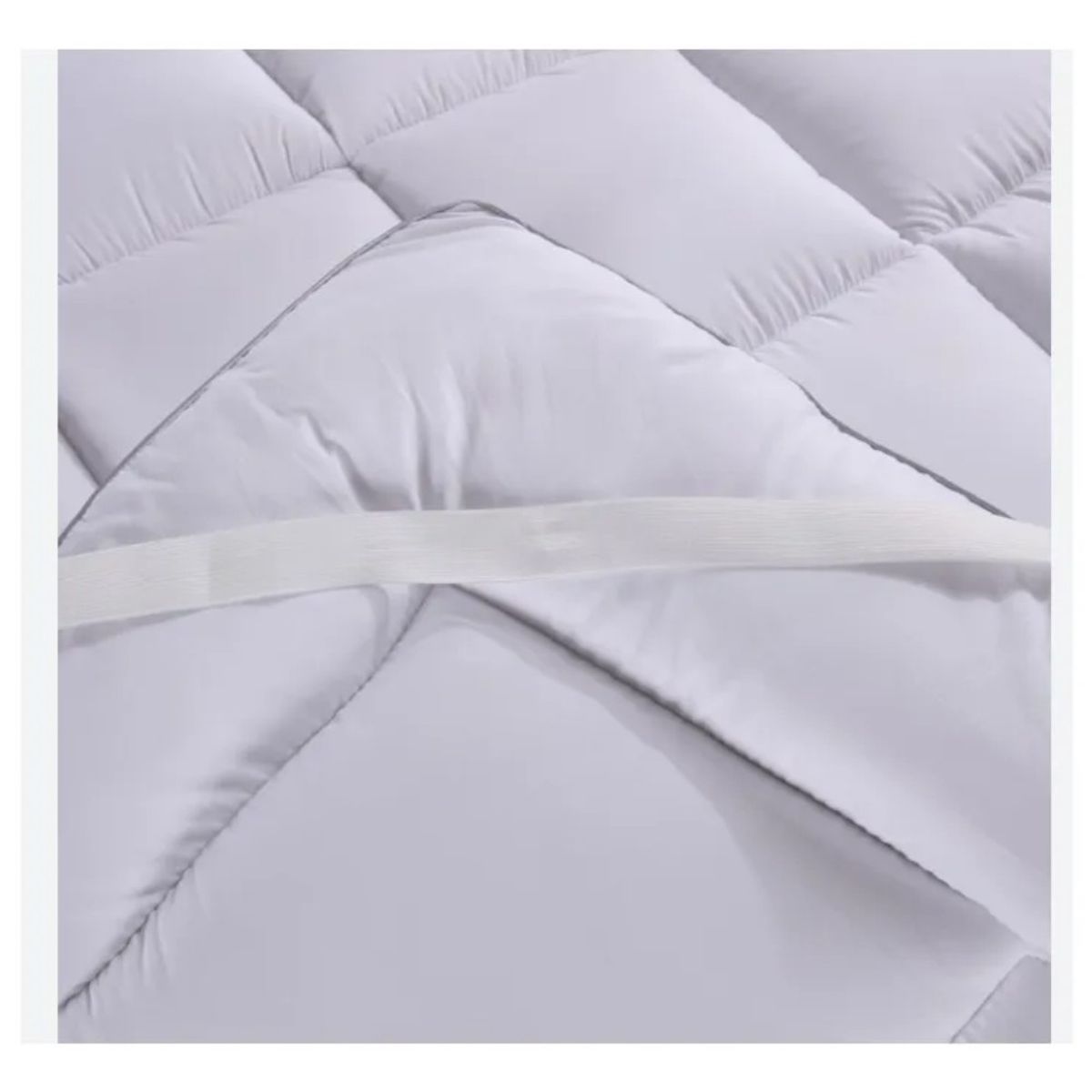 MUNDO MAGIA - Cubrecolchón Topper Ultra Acolchado King Plaza  2.5 Blanco