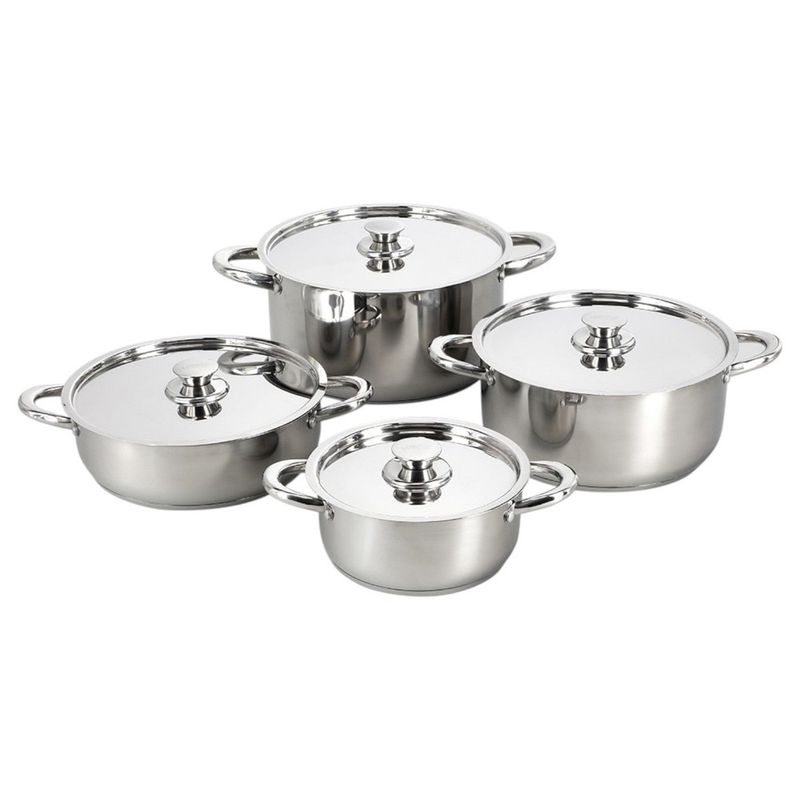 WENS - Batería De Cocina 8 Piezas Acero Inoxidable 470-8Ss