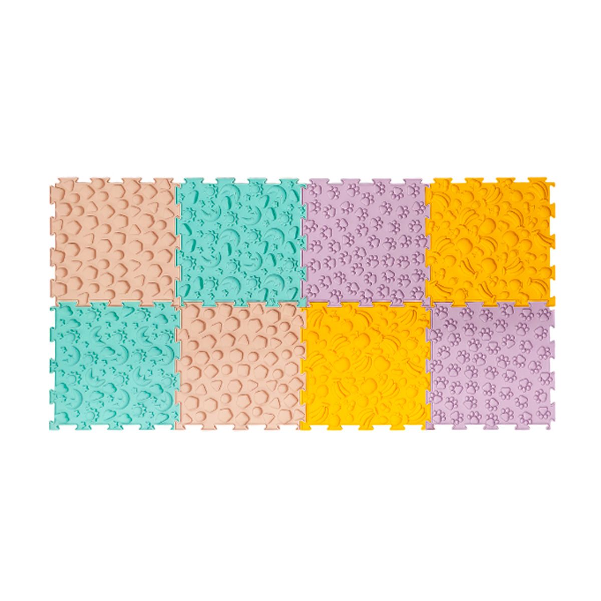 SDFIT - Tapetes Sensorial Niños Set 8 Piezas Cuadrados A4 Sr2505