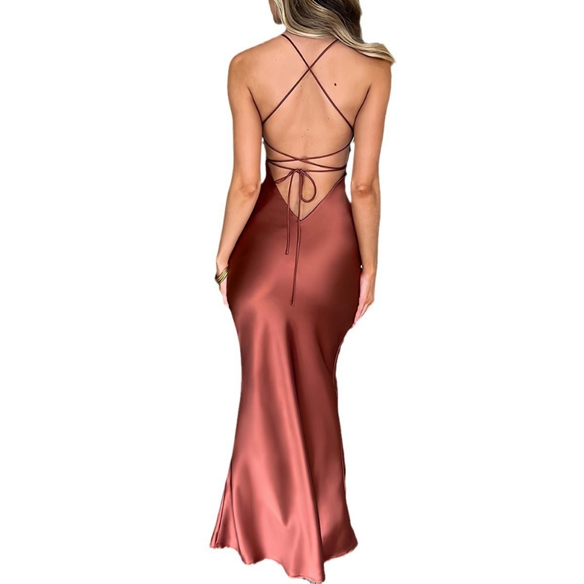 GIOIO - Vestido de gala MujerCafé