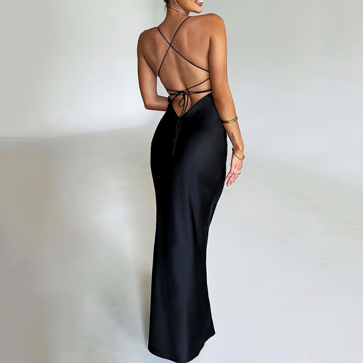 GIOIO - Vestido de gala MujerNegro