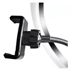 GENERICO - Aro De Luz Led 26cm RGB Color Con Tripode Ajustable y Control