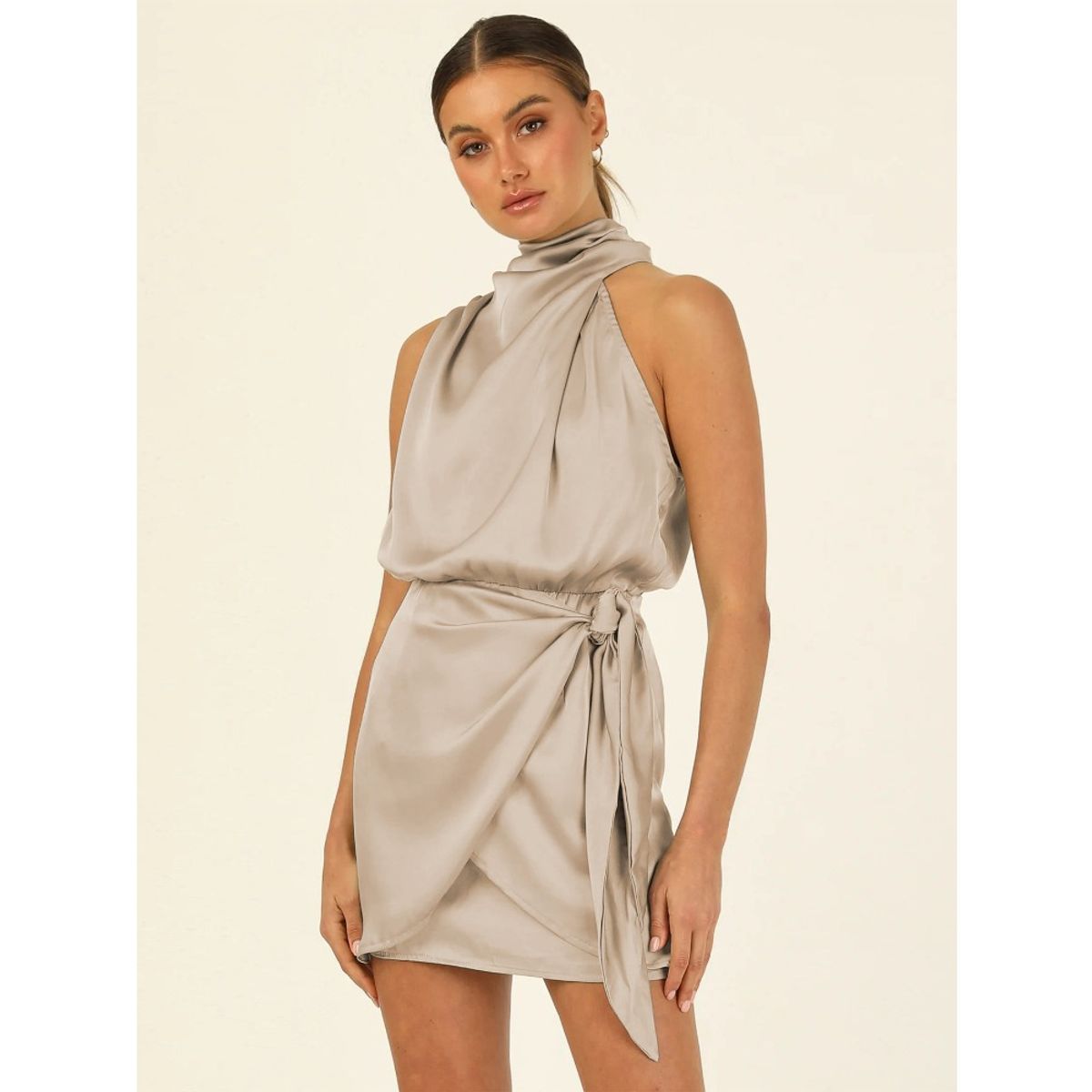 GIOIO - Vestido de gala MujerBeige