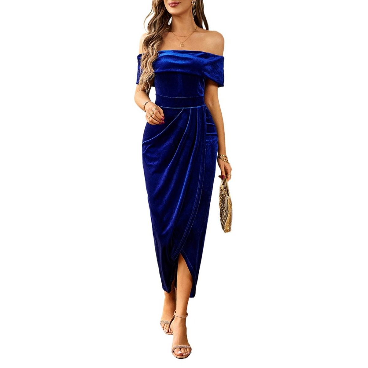 GIOIO - Vestido de gala MujerAzul