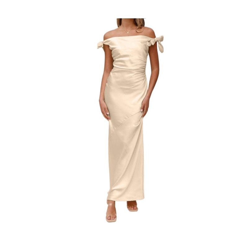 GIOIO - Vestido de gala MujerBeige