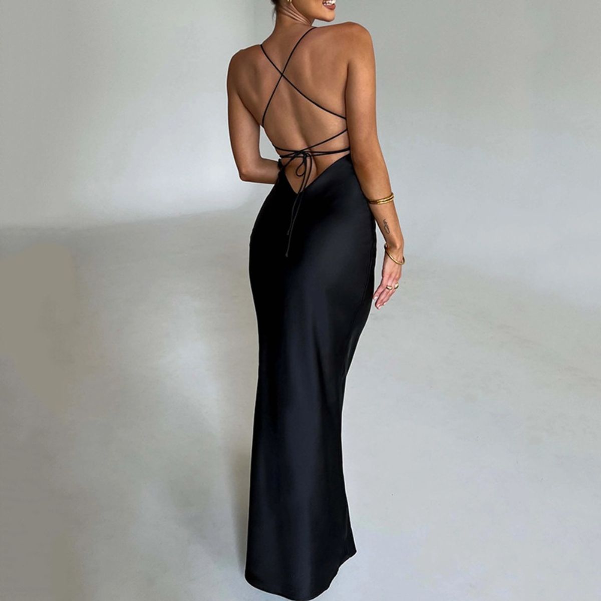GIOIO - Vestido de gala MujerNegro