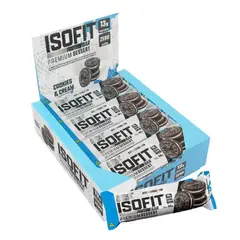 NUTREX RESEARCH - Nutrex Isofit Zero Bar Barras De Proteinas 12u Cookies Cream