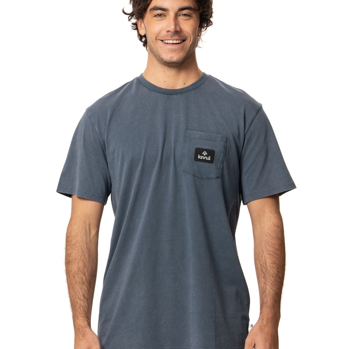 KIVUL - Polera Hombre Pocket Azul Kivul