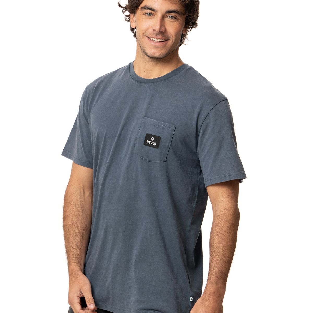 KIVUL - Polera Hombre Pocket Azul Kivul