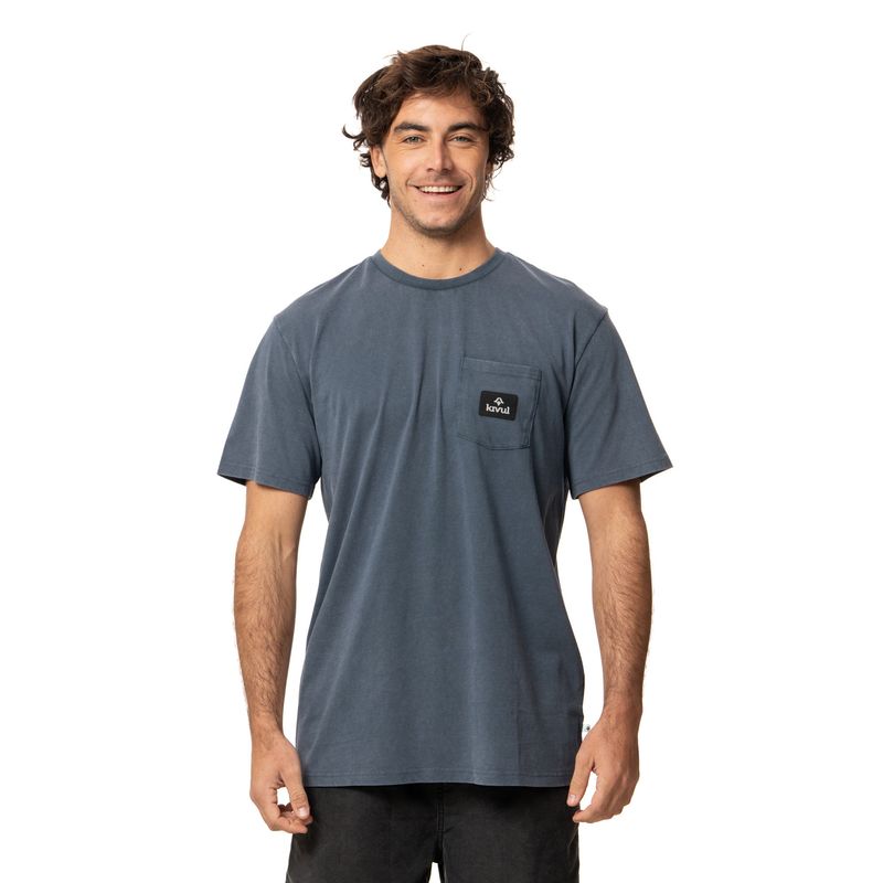 KIVUL - Polera Hombre Pocket Azul Kivul