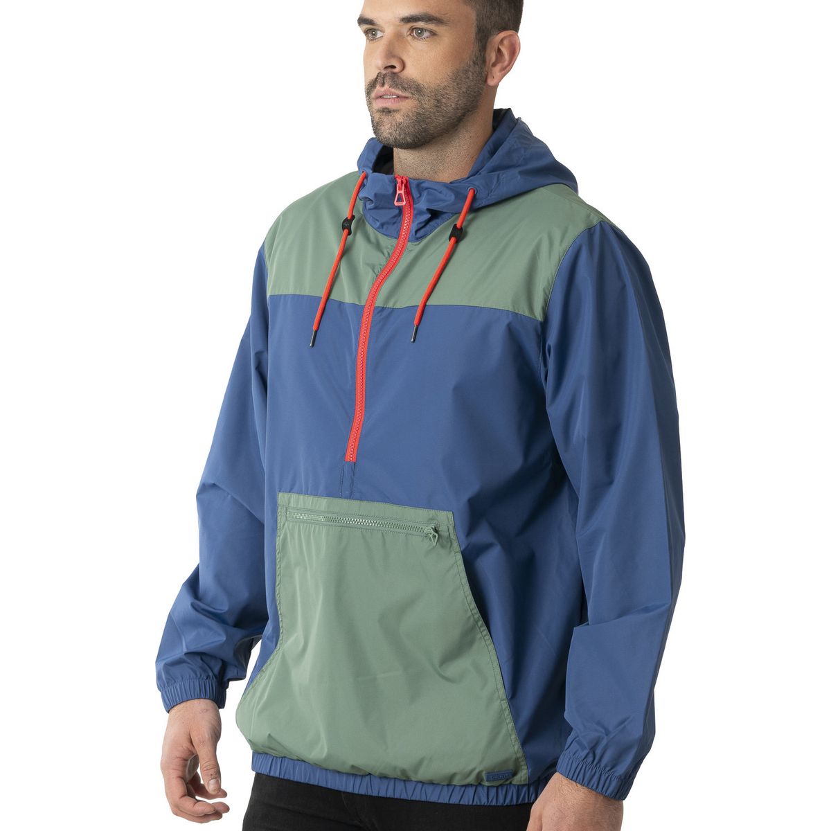 KIVUL - Chaqueta Hombre Cortavientos Ulmo Azul Kivul