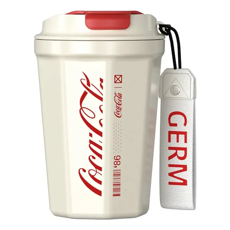 GENERICO - Cocacola Germ Termo Vaso Frío O Caliente, 390 ML Trébol Rojo