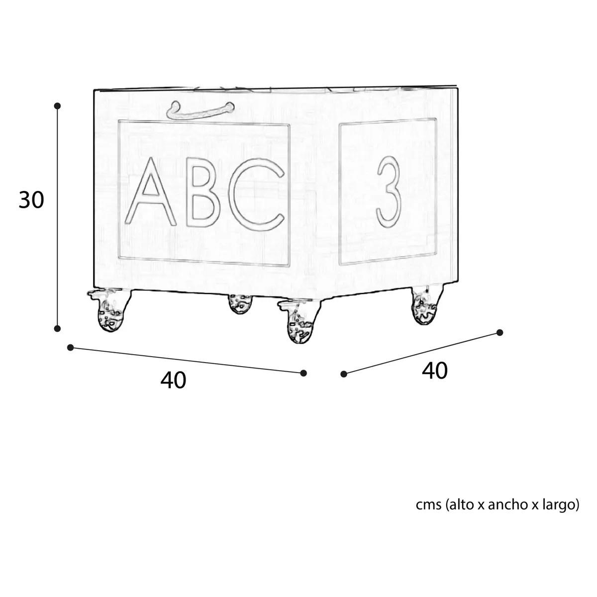 KIDSCOOL - Caja De Juguetes Sognare 3253Pa Kidscool