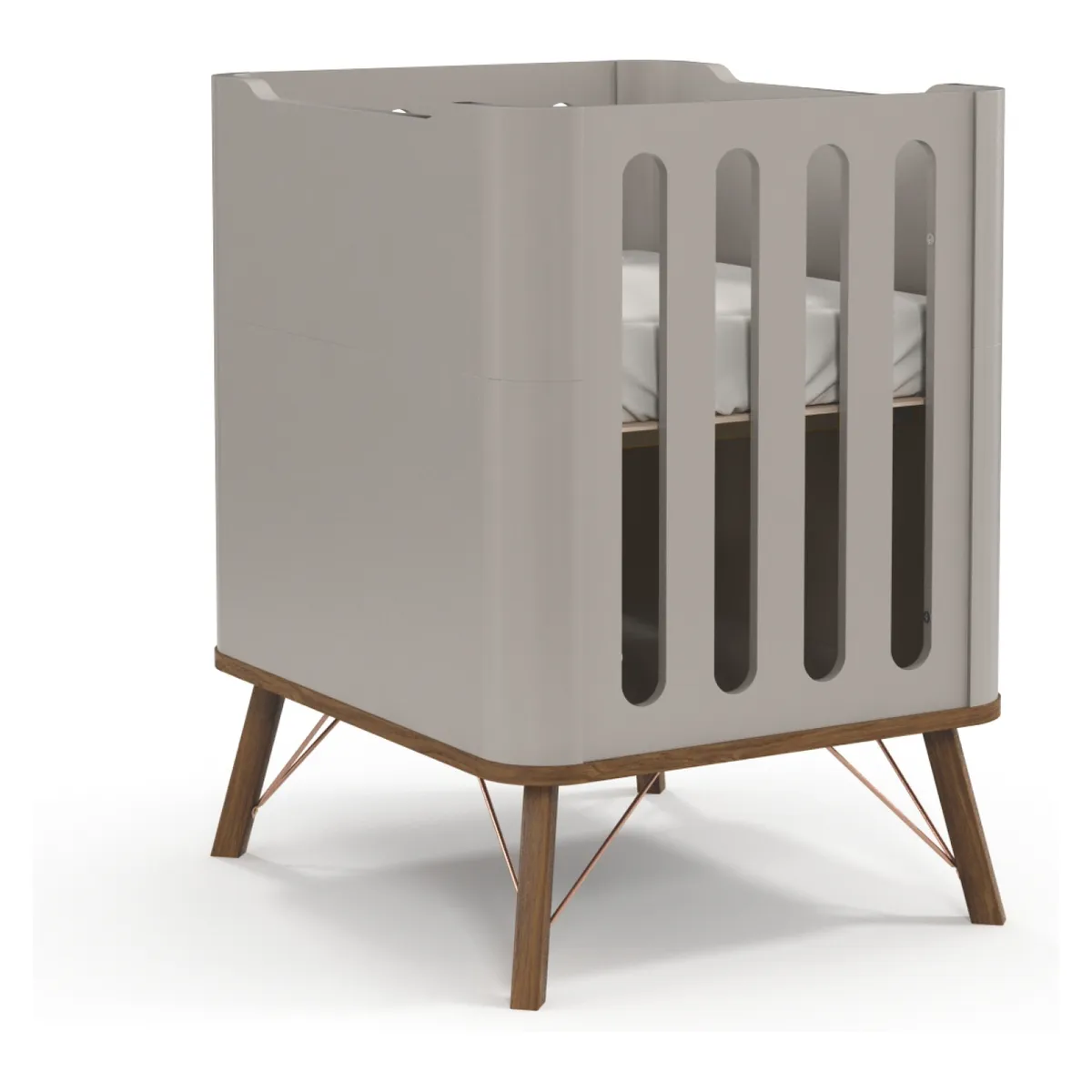 KIDSCOOL - Cuna Madera Albi 3 en 1 Gris 61290 Kidscool