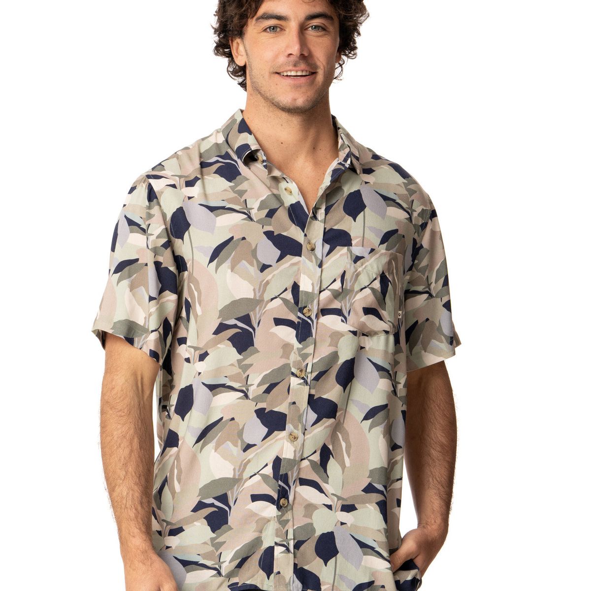 KIVUL - Camisa Hombre Carzo Beige Kivul