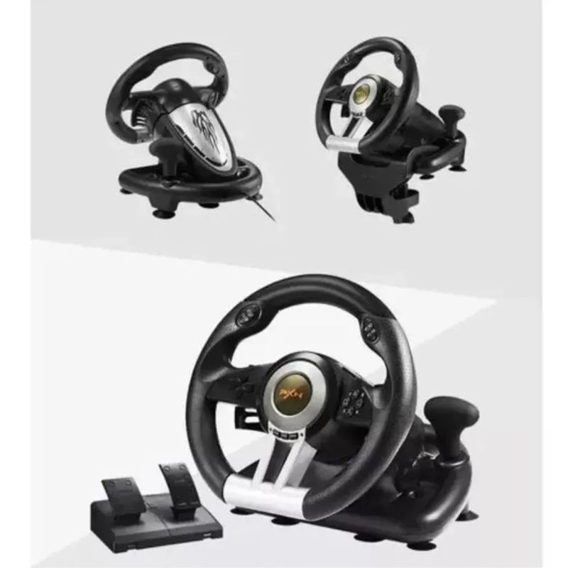 MOVI - VOLANTE SIMULADOR CON PEDALES PARA PC PS3 PS4 X-SERIES XLS SWITCH