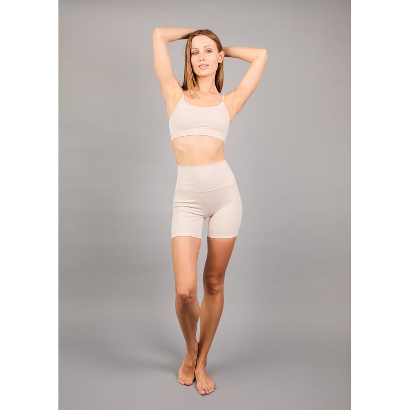 THEA - Legging Cortas Sin Cortes Nix Bone White