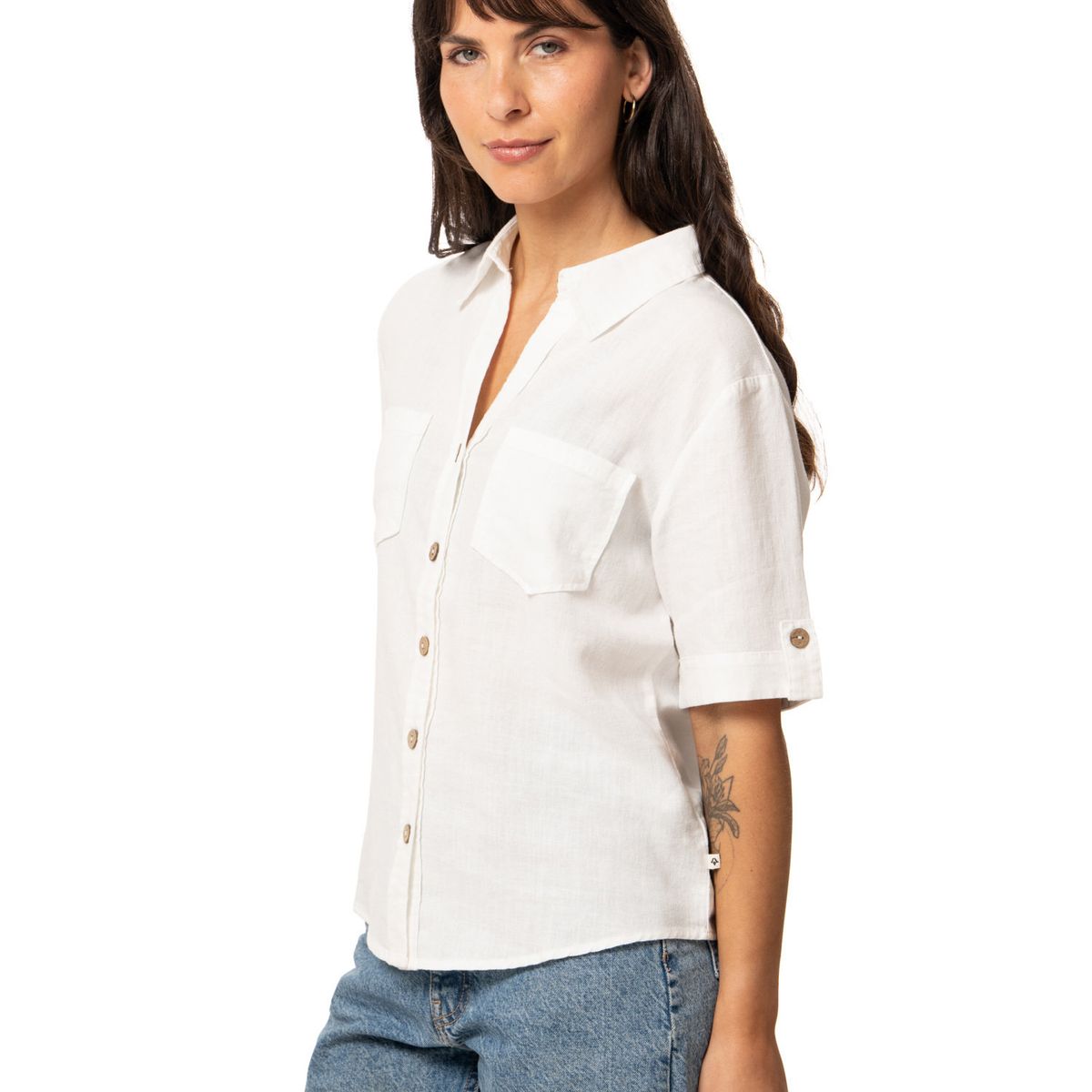 KIVUL - Blusa Mujer Arena Blanco Kivul
