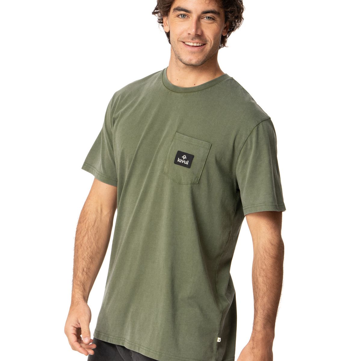 KIVUL - Polera Hombre Pocket Verde Kivul