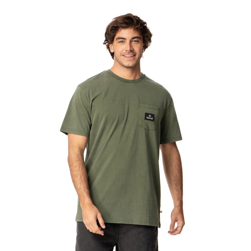 KIVUL - Polera Hombre Pocket Verde Kivul