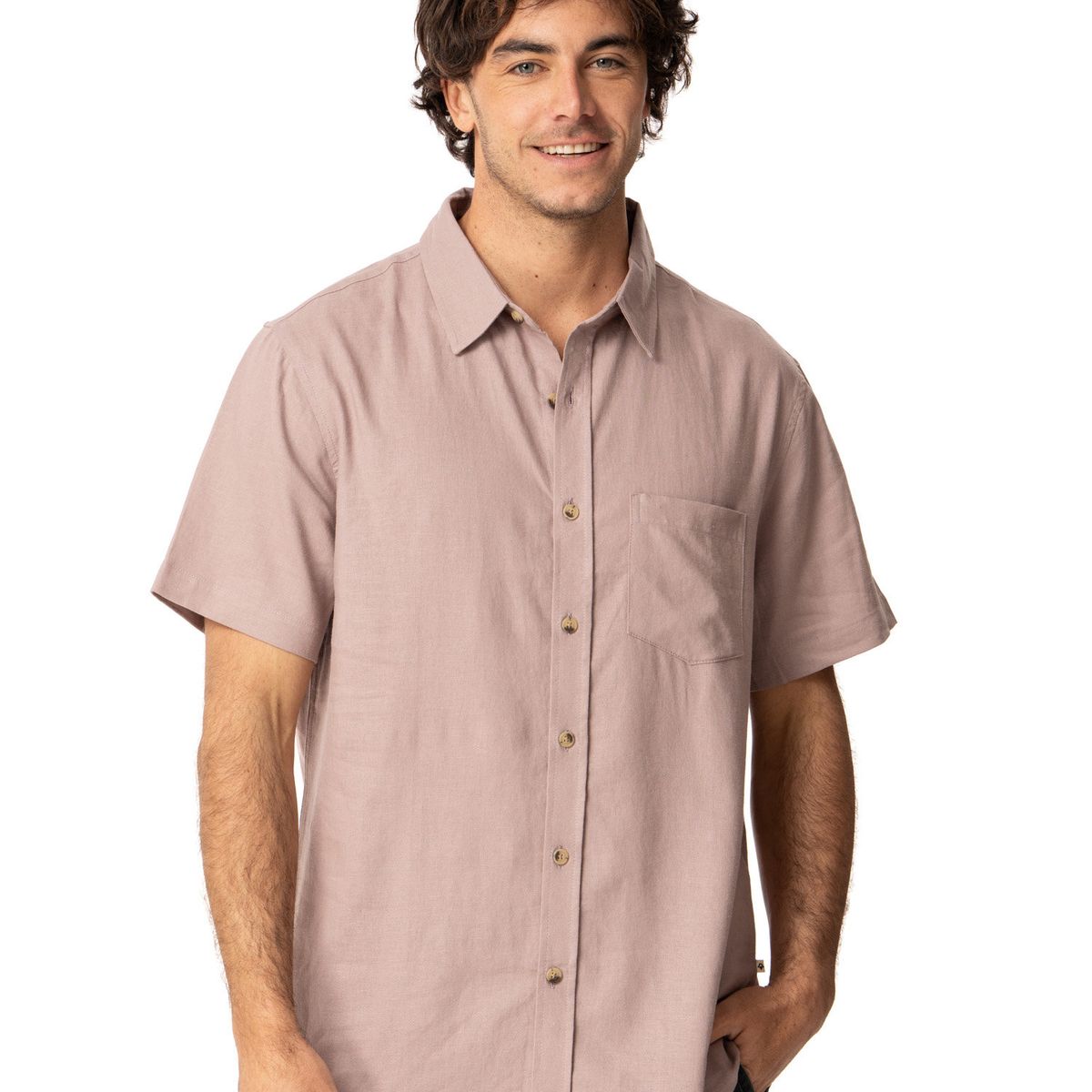 KIVUL - Camisa Hombre Silk Salmon Kivul