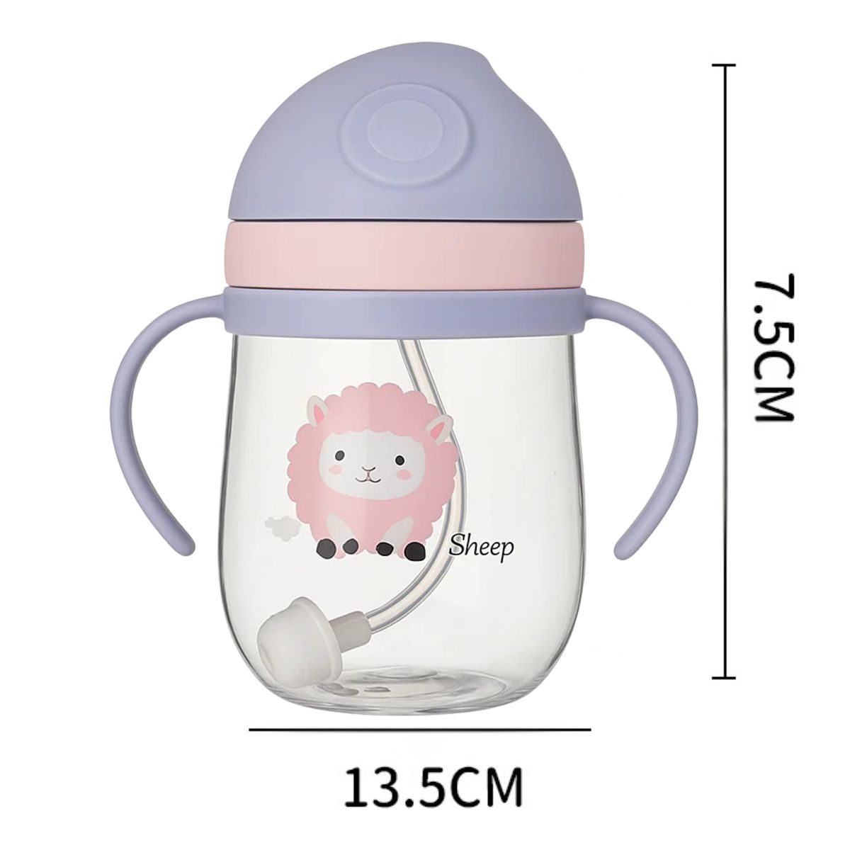 CRUSEC - Vaso Antiderrame Con Asa Biberón Entrenador Para Bebes 250ml