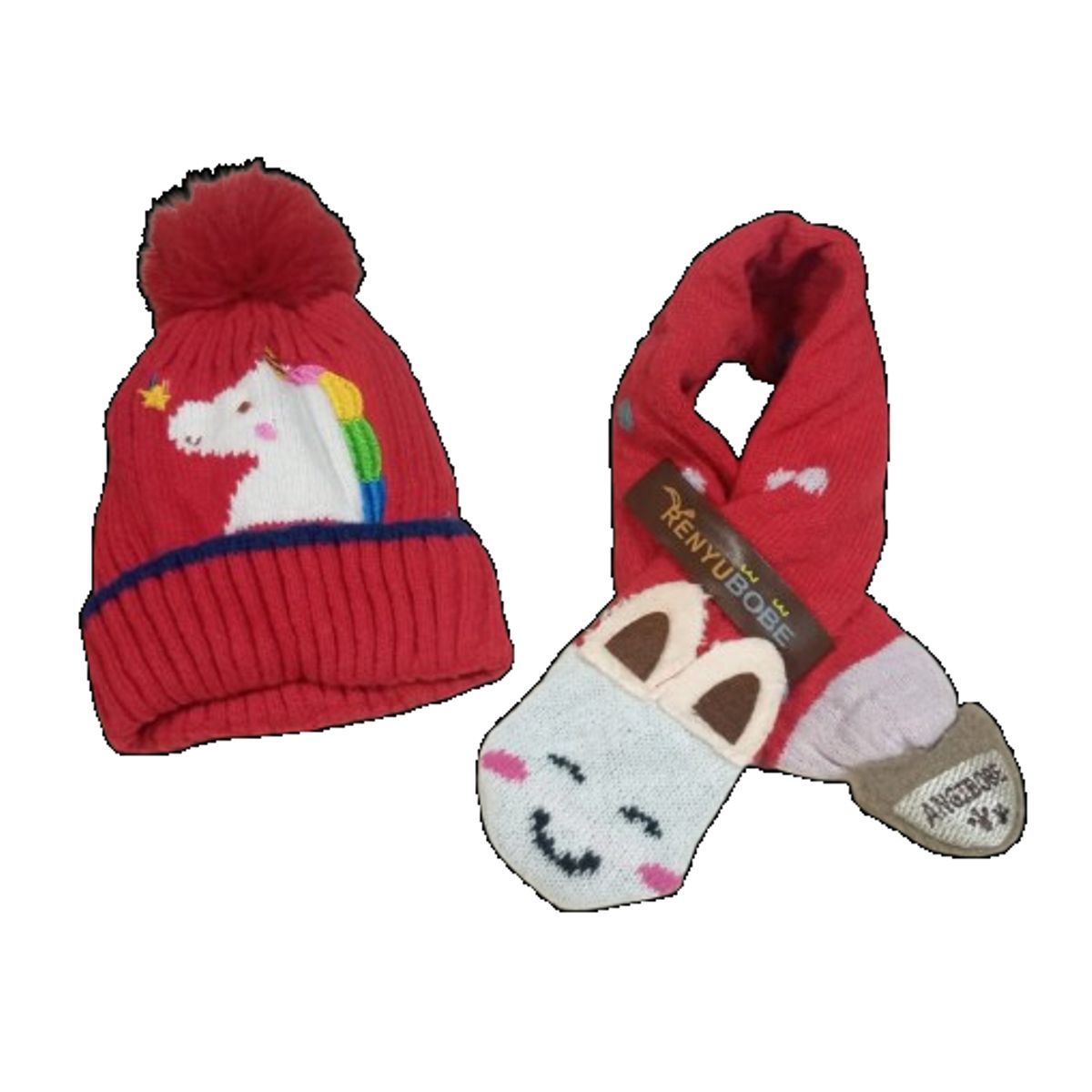 GENERICO - Pack gorro y bufanda para niños 2 años a 6 años
