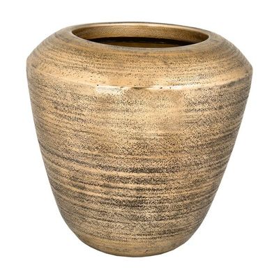 Imagen 2 del producto Masetero Decorativo OKAYAMA metal Dorado 50×50 cm.