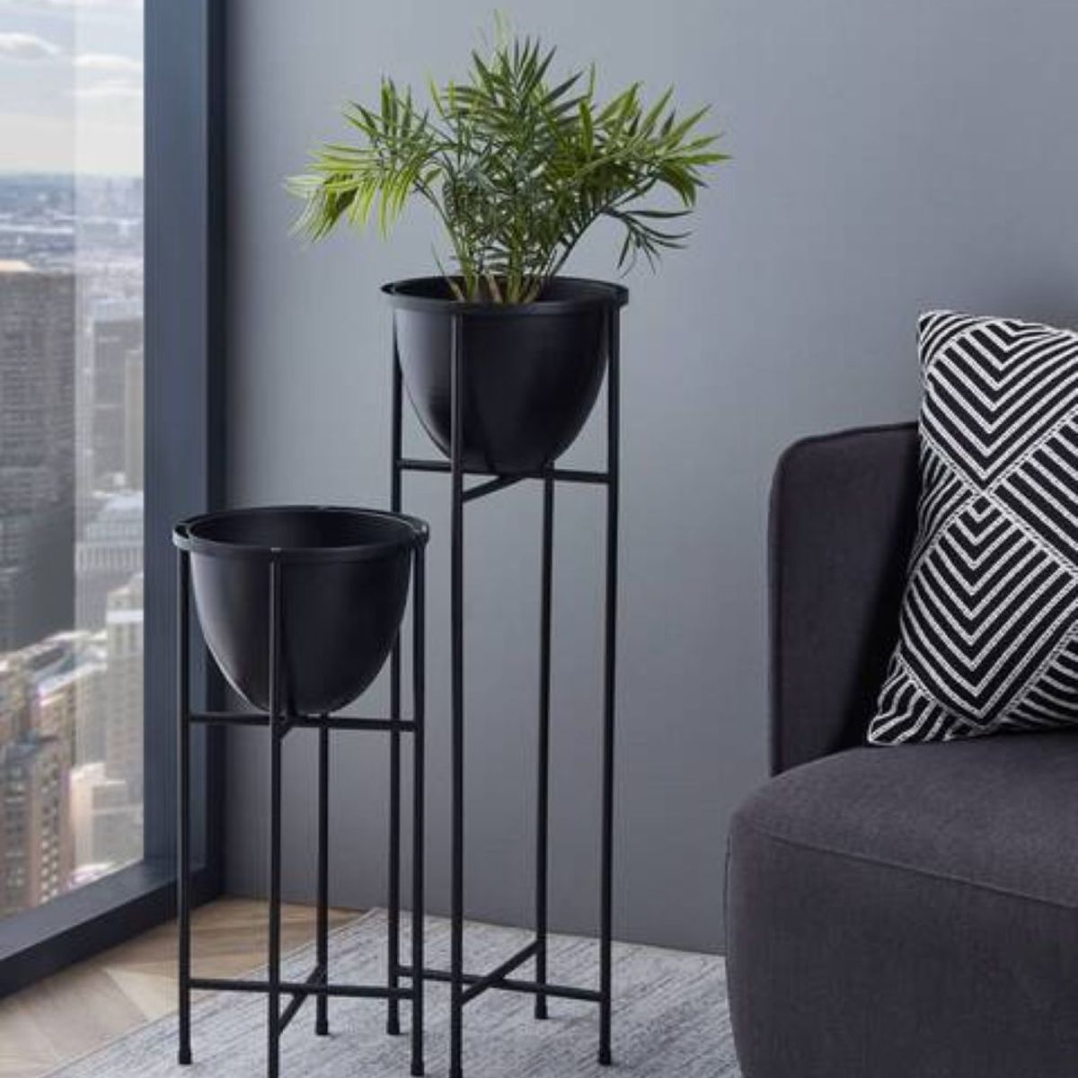 EGLO - Masetero Decorativo estante planta SHIKABE metal Dorado 73×24 cm