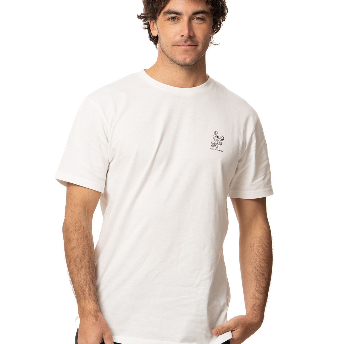 KIVUL - Polera Hombre Coral Blanco Kivul